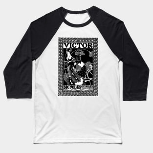 Women Ride Victor Bicycles, Art Nouveau 1895, Will Bradley Baseball T-Shirt